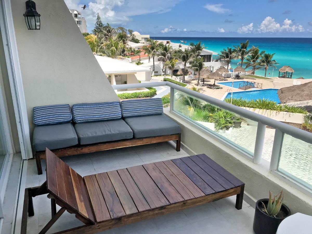 Apartment On The Beach With Terrace Ocean View, Brisas Cancun 01 By Beach & Ocean Apartments Exterior foto